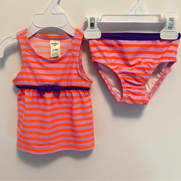 OshKosh B'gosh Baby Infant Girls Swimsuit Size 6-9 Months New Without Tags - Picture 1 of 7